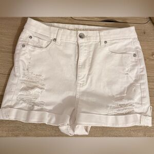 American Eagle Outfitters Women's White Denim Shorts